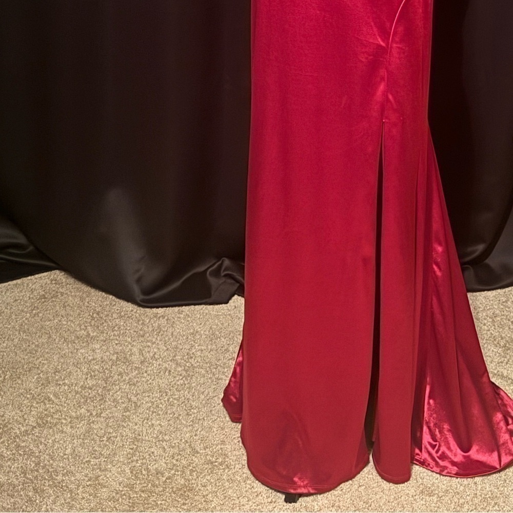 Wine Burgundy color Jump Apparel Long Prom  Size 11 /12 fancy cute dress - Picture 5 of 5